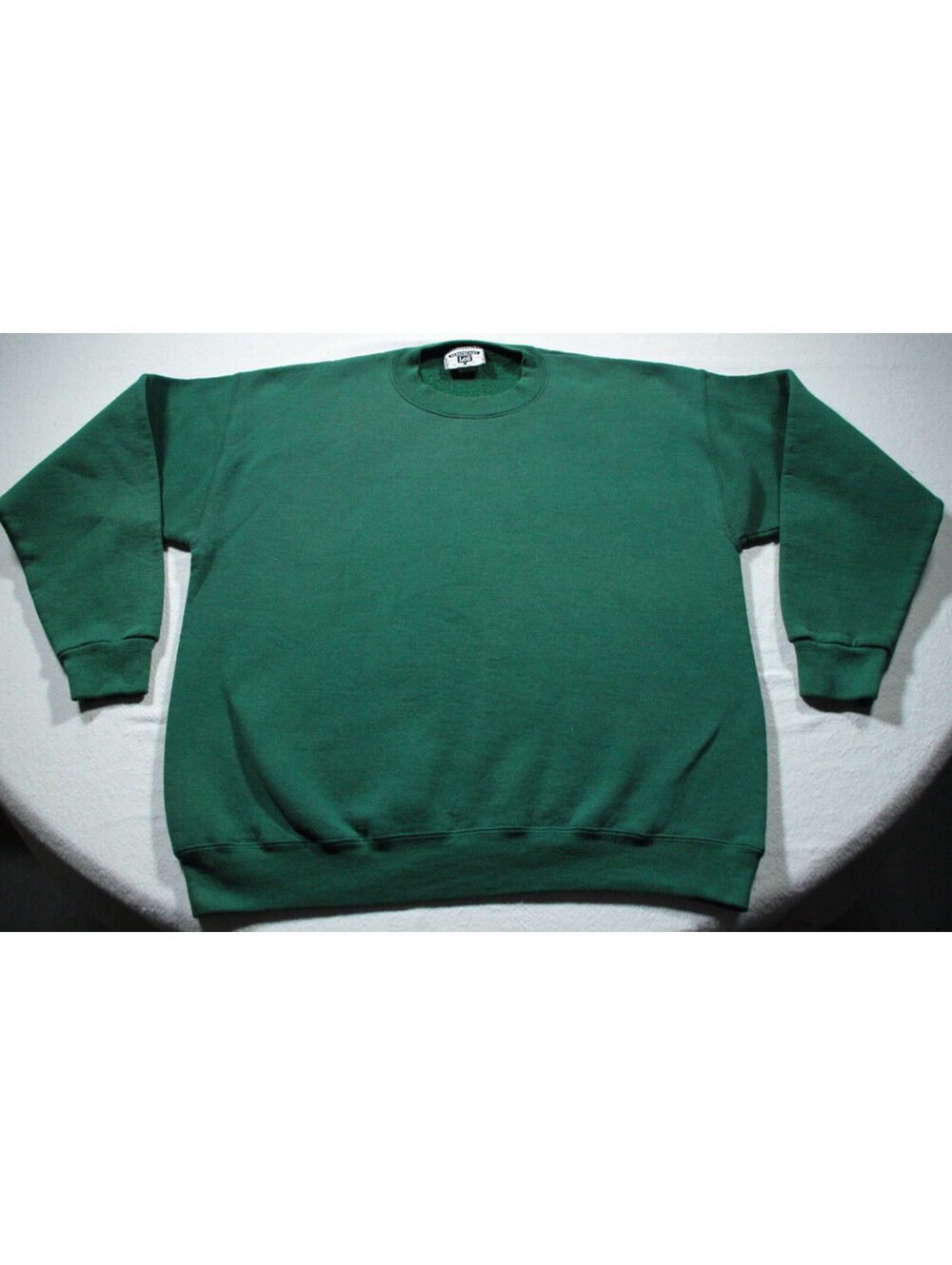 Vintage 90s Lee Heavyweight Sweatshirt Solid Blank Green Shirt L